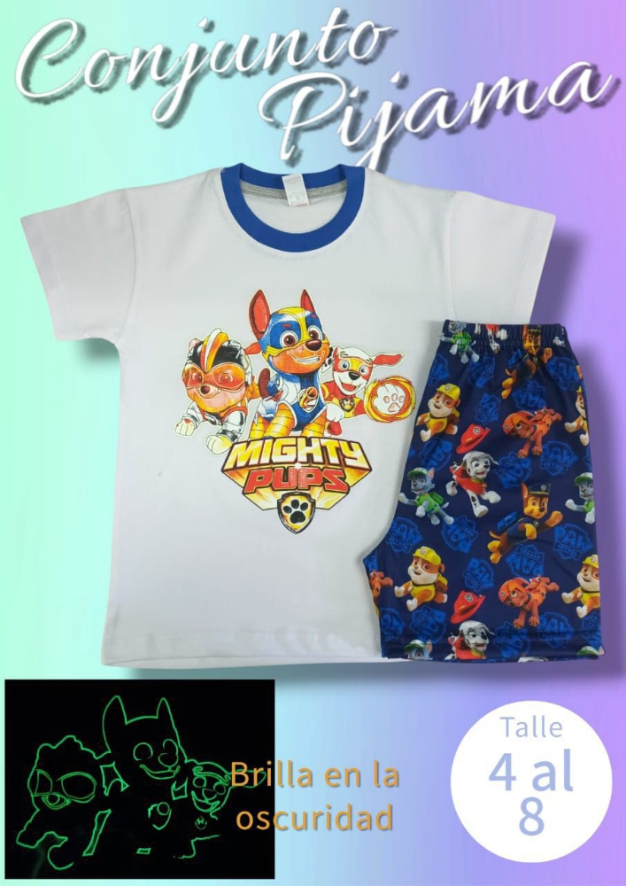 Pijama Paw Patrol con Brillo - Imagen 3