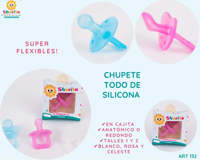 Chupete de Silicona Super Flexible en Cajita Art.(132)
