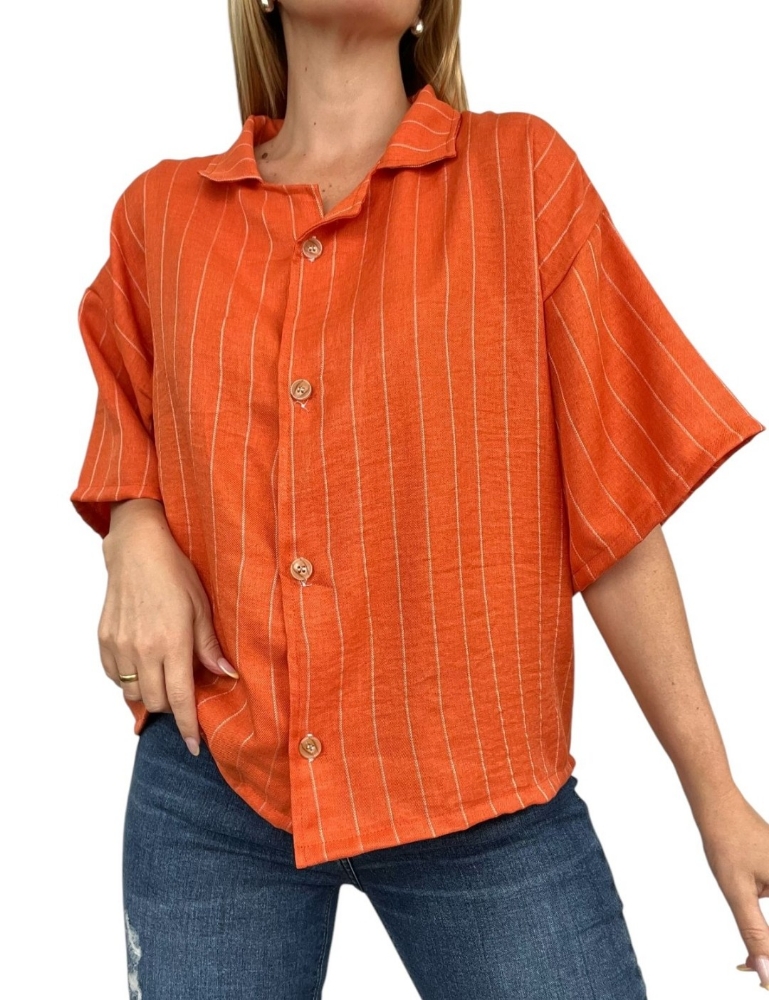 Camisa Meliza (lino Rayado) - Imagen 5