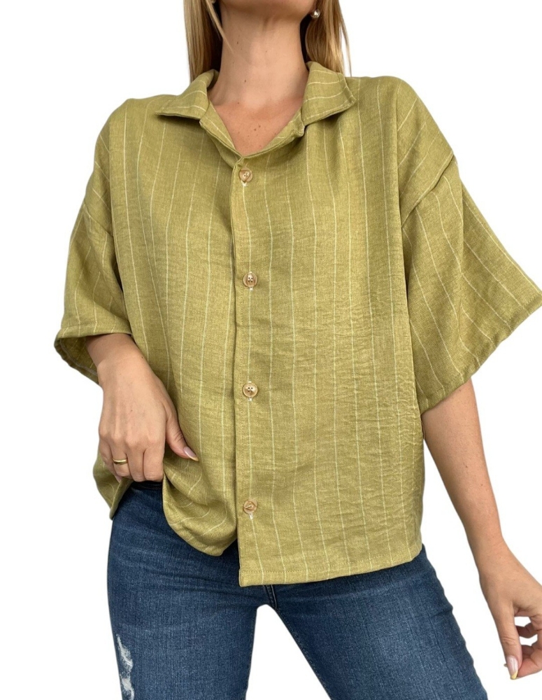 Camisa Meliza (lino Rayado) - Imagen 2