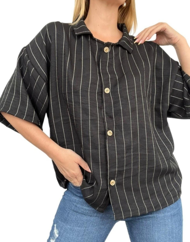 Camisa Meliza (lino Rayado) - Imagen 3