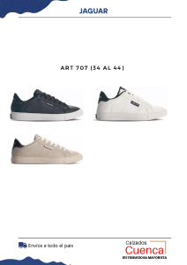 Zapatillas Jaguar Urbana Eco Cuero Art 707 (34 al 44)
