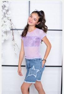 Remera Tul con Lentfjuela