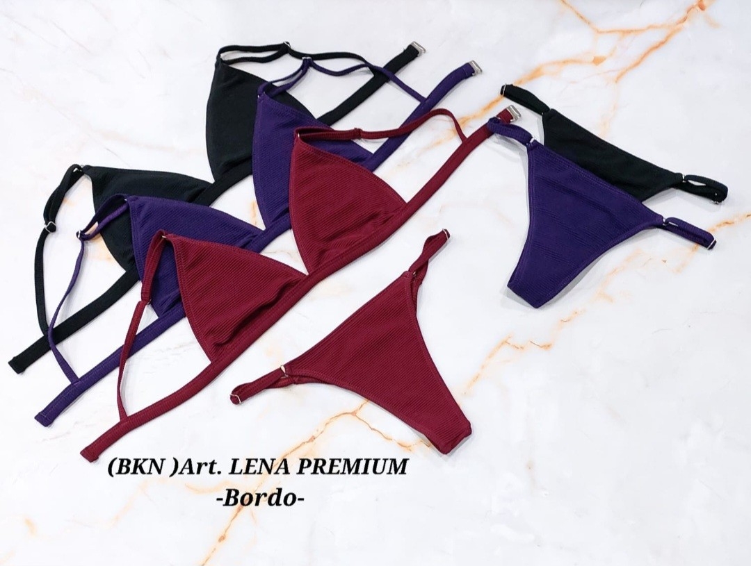 Bikini Lena Premium Bordó - Imagen 4