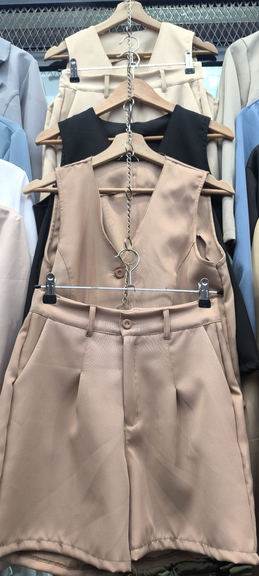 Conjunto Short Chaleco Sastrero - Imagen 3