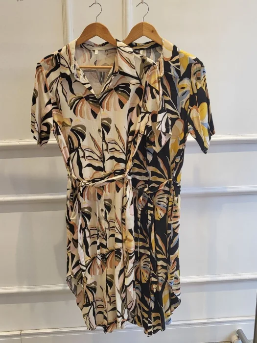 Vestido Lino Ramita