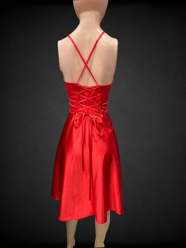 Vestido Saten Corto - Imagen 2