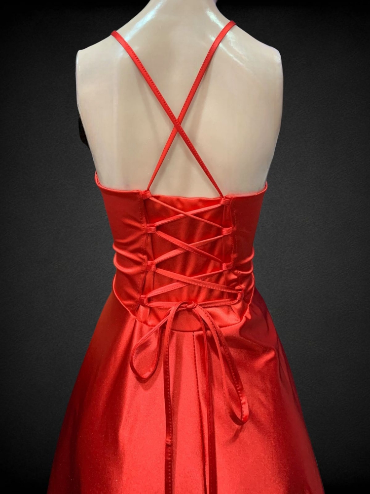 Vestido Saten Corto - Imagen 3