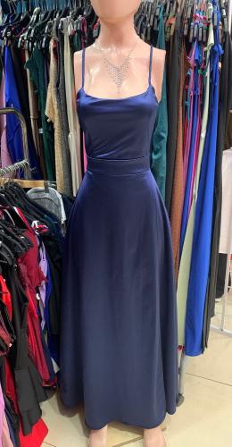 Vestido de Fiesta Saten con Bolsillos - Miniatura 3
