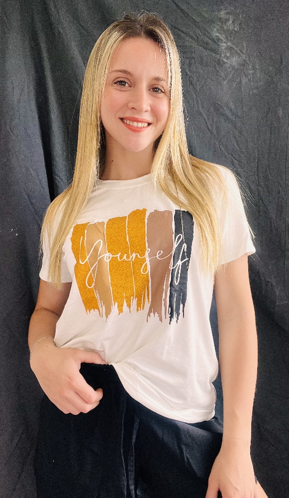 Remera Lineas Doradas - Imagen 2