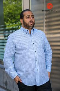 Camisa Cuadros M/l Talle Especial - Miniatura 2