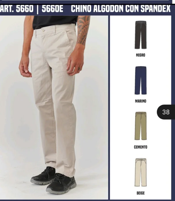 Pantalon Importado Corte Chino