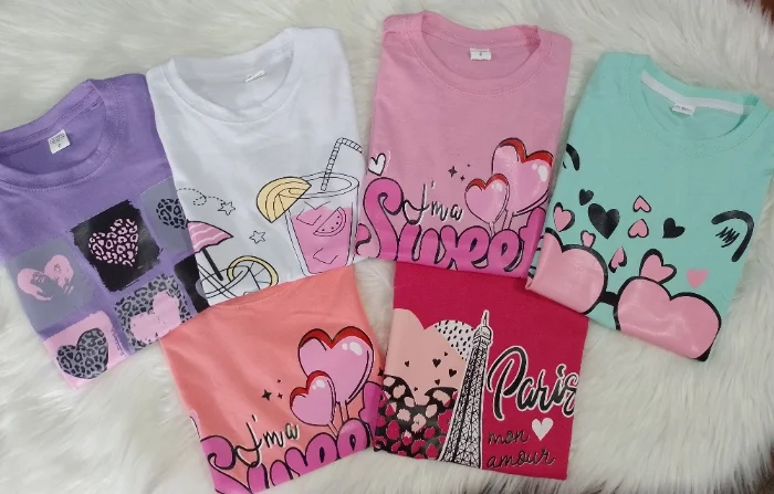 Remera de Nena de Algodón