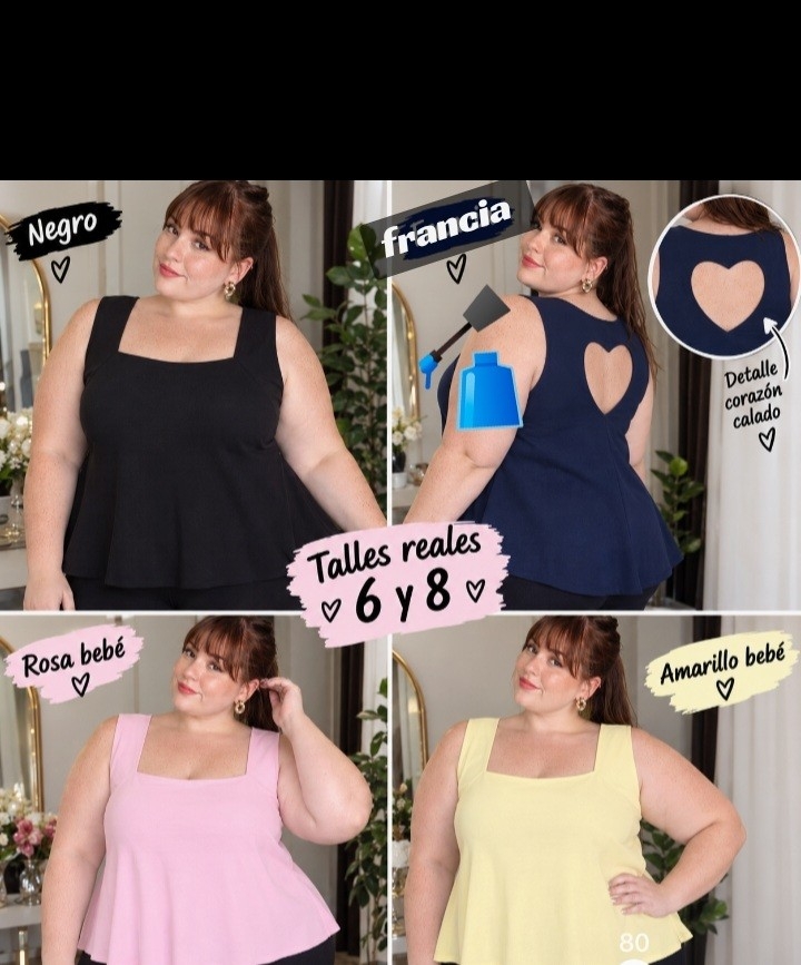 Musculosa Talle 6 y 8 con Volado - Imagen 2