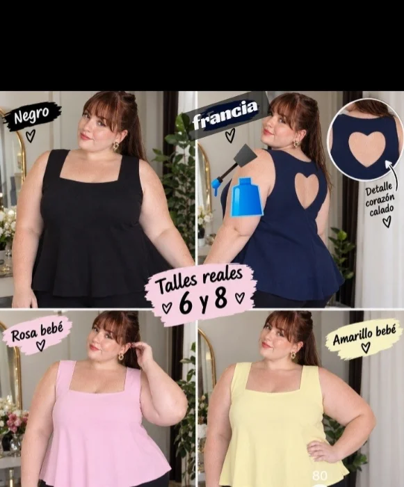 Musculosa Talle 6 y 8 con Volado