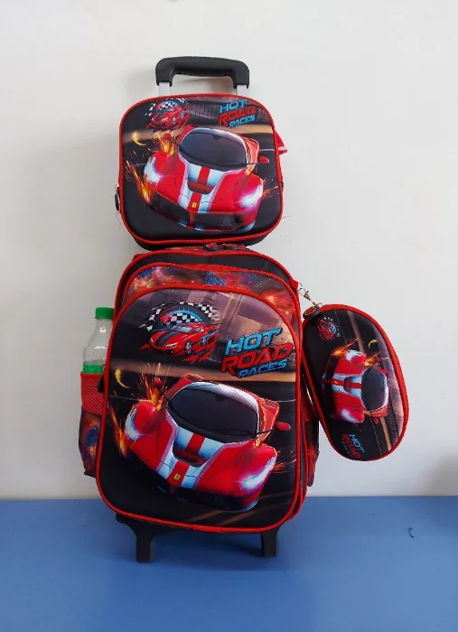 Mochila con Carrito 3d