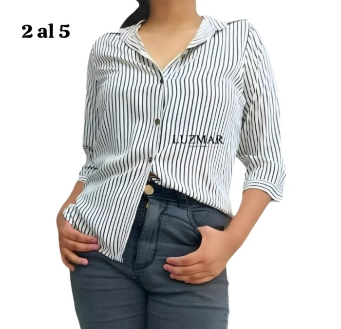 Camisas  Rayadas Manga 3/4   (1 al 5)