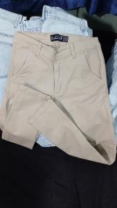 Pantalones Corte Chino Beige - Miniatura 3