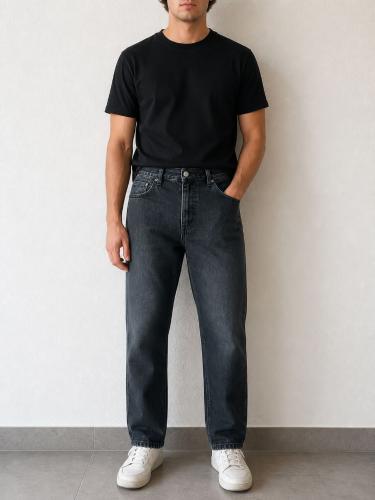 Jean Recto Clásico Gris Oscuro Hombre