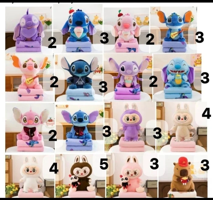 Manta Peluche Stich Docena Mayorista Minorista la Tienda de Yuyu