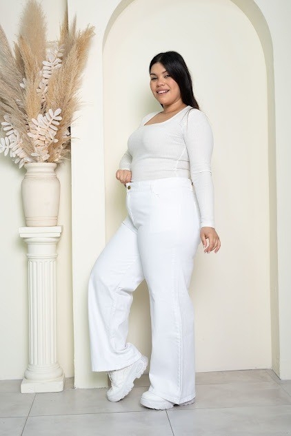 'art 588' 48 al 60 Wide Leg + Jean Blanco "t. Grandes" - Imagen 4