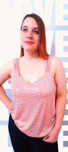 Blusa  de   Fiestas   con   Frillos