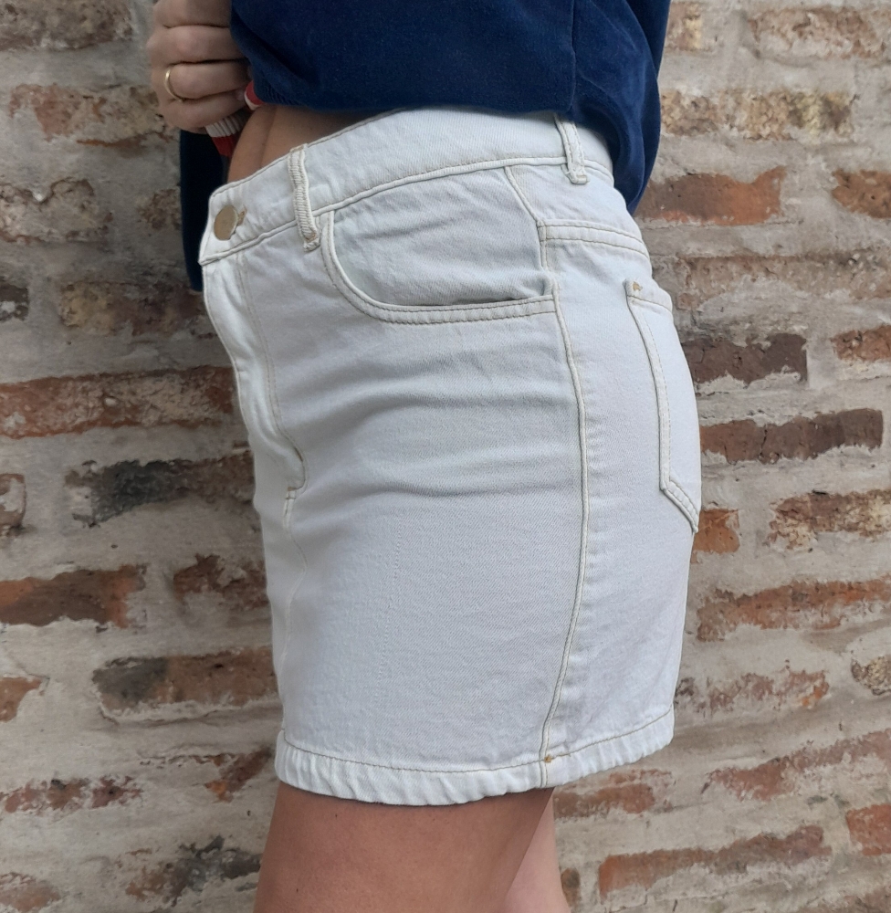 Pollera Mini Jean Ice - Imagen 3