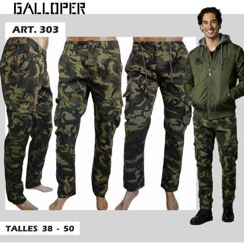 Pantalon Cargo Camuflado