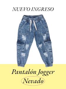 Jogger Cargo Nevado con Rotura