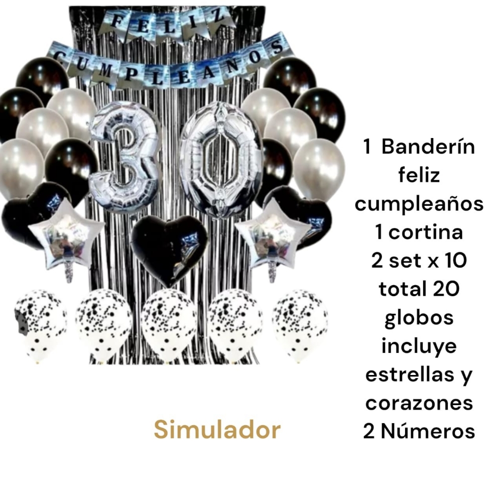 Decoración de Globos para Cumpleaños Consulte por Precio de Combo - Imagen 2