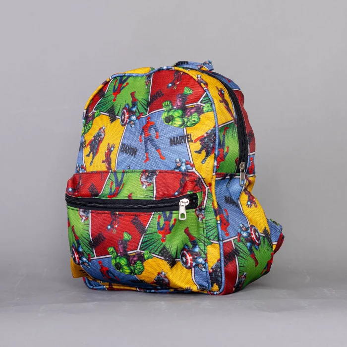 Mochilas Jardín Avengers Marvel Chicos Diseño Colorido con Bolsillo Frontal Moderno