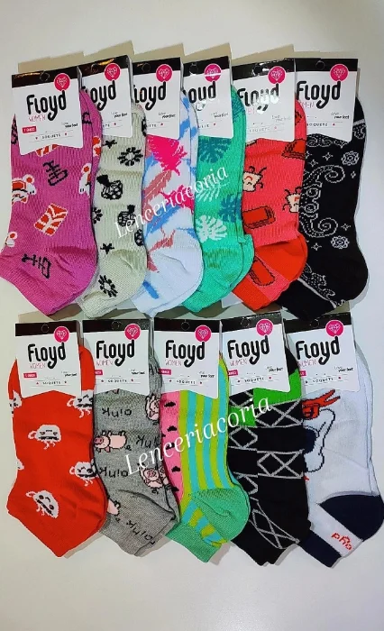 Soquete de Mujer Estampado (floyd)