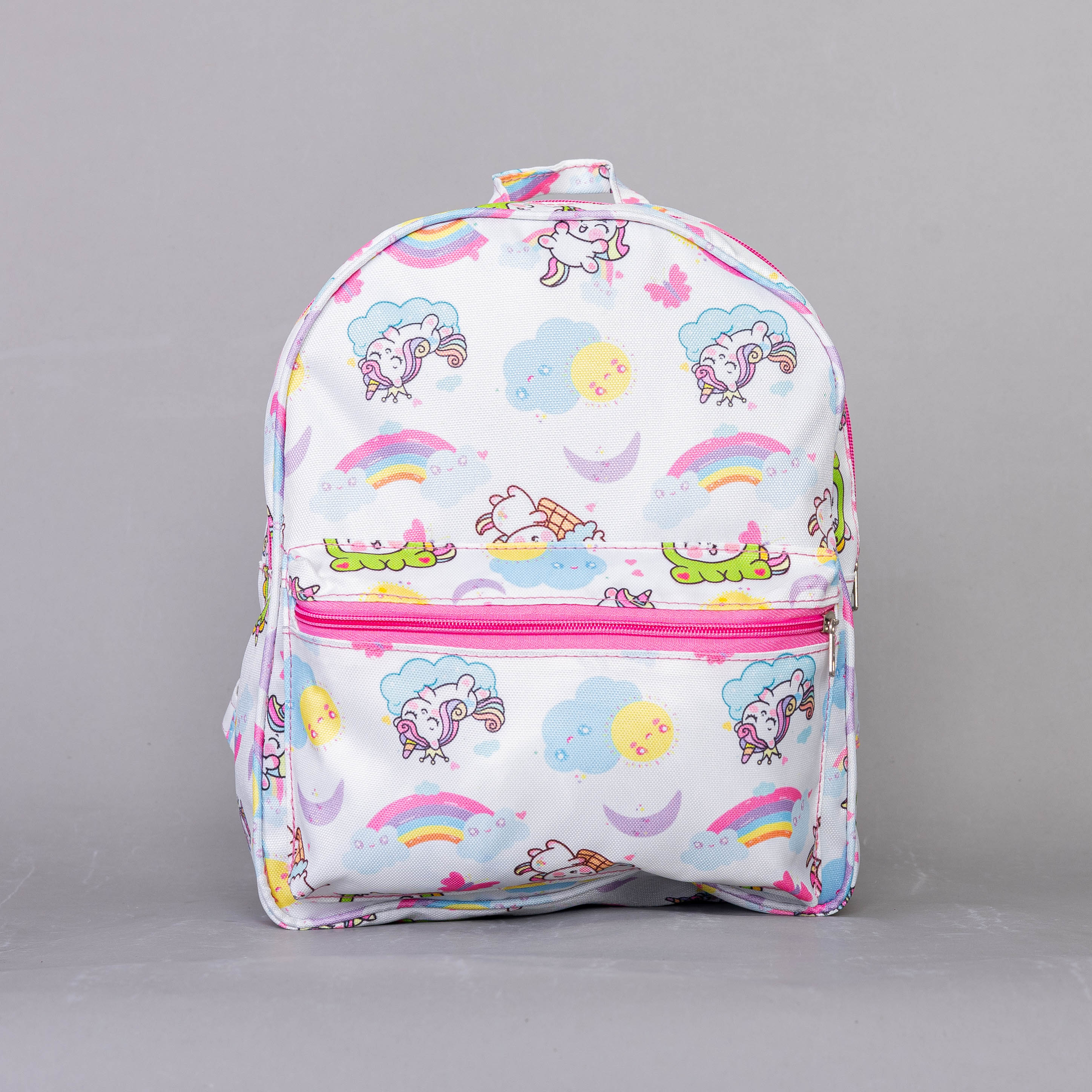 Mochila Infantil Niña Sublimada Unicornio  Dinosaurio  Bolsillo Frontal con Cierre - VS246454.jpg