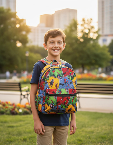 Mochilas Unicornio Marvel Infantil Niños Espacioso Personajes con Cierre - D_957931-MLA93467727657_092025-O.jpg