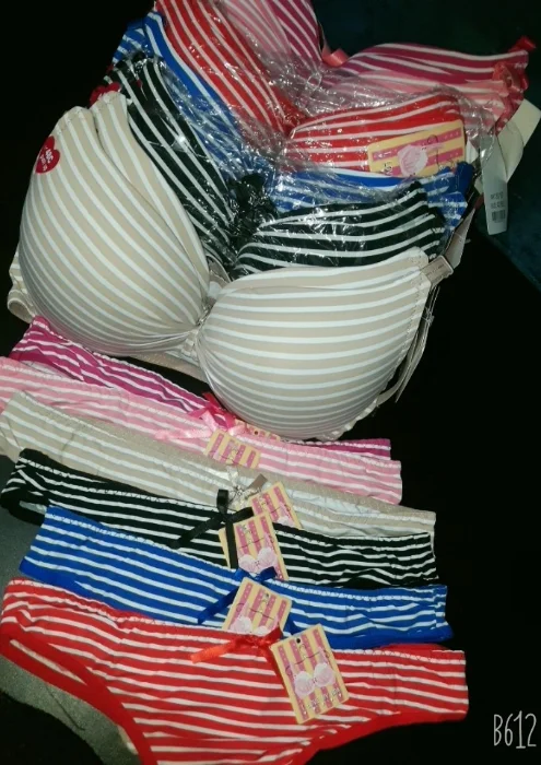 Conjunto I Love My Bra Rayado Copa C