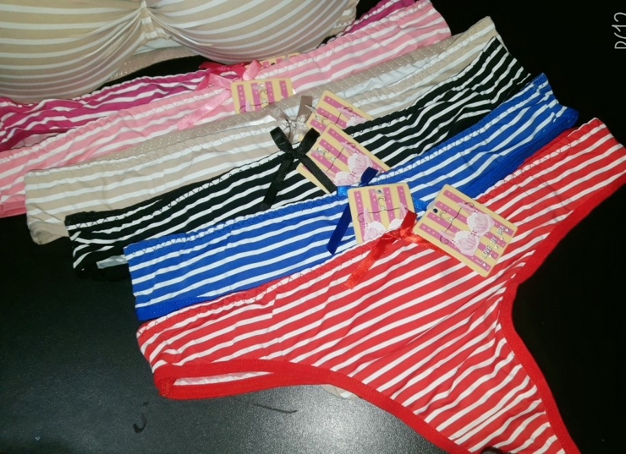 Conjunto I Love My Bra Rayado Copa C - Imagen 2