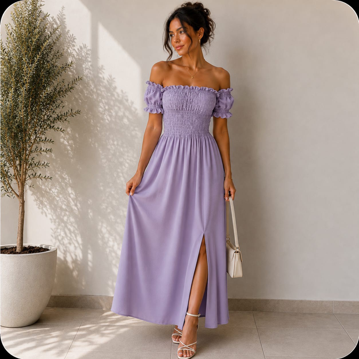 Vestido Bordado Adhara Largo - Imagen 2