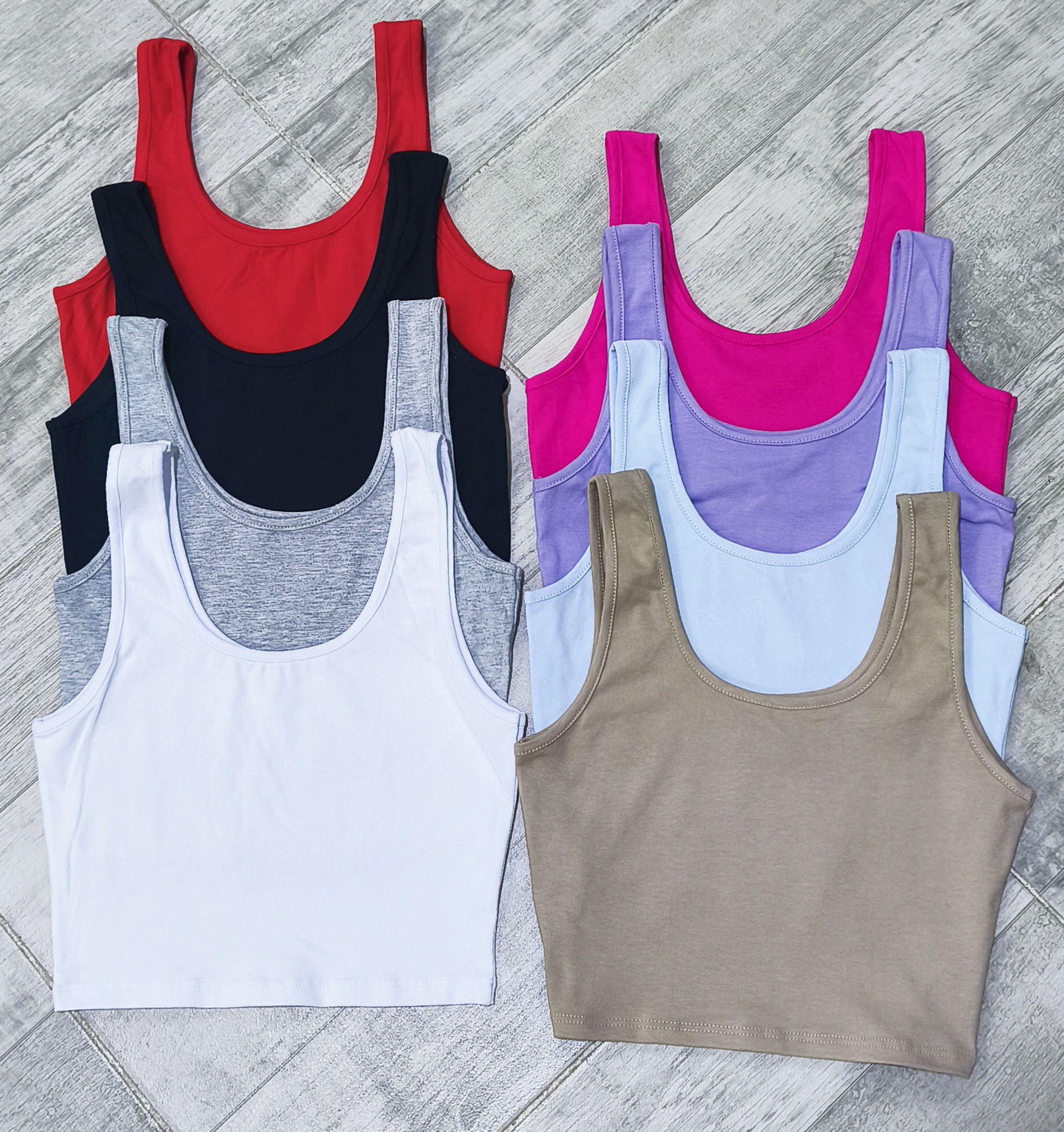 " Musculosa Básica Lisa " Algodon con Lycra - Imagen 3