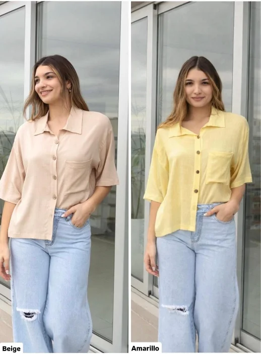 Camisa Corta de Lino
