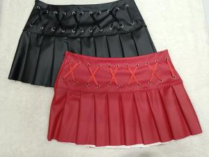 Pollera Tableada Engomada con Cordones