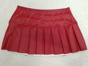 Pollera Tableada Engomada con Cordones - Miniatura 3