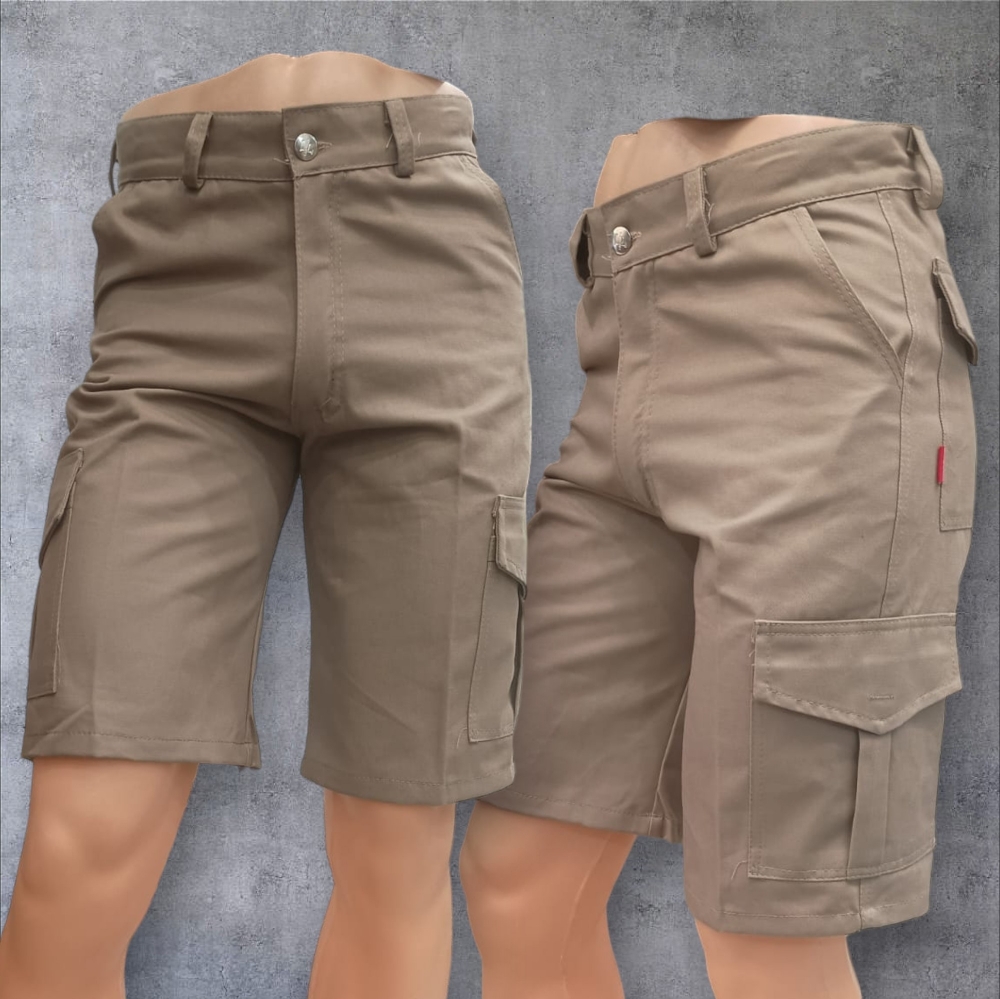 Bermudas Cargo Trabajo Gabardina Rigida - Imagen 3