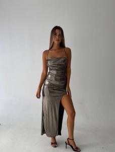 Vestido de Fiesta Lycra Metalizada Victoria