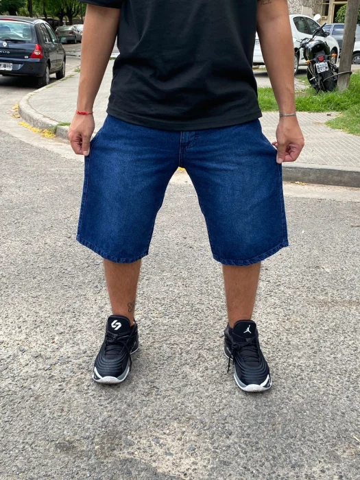 Bermuda Baggy Azul Oferta