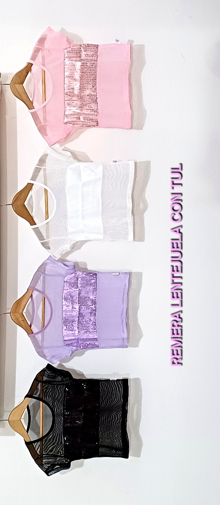 Remera Tul con Lentejuela - Imagen 3
