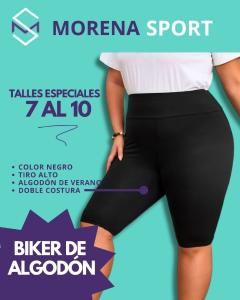 Biker de Algodón Talles Especiales