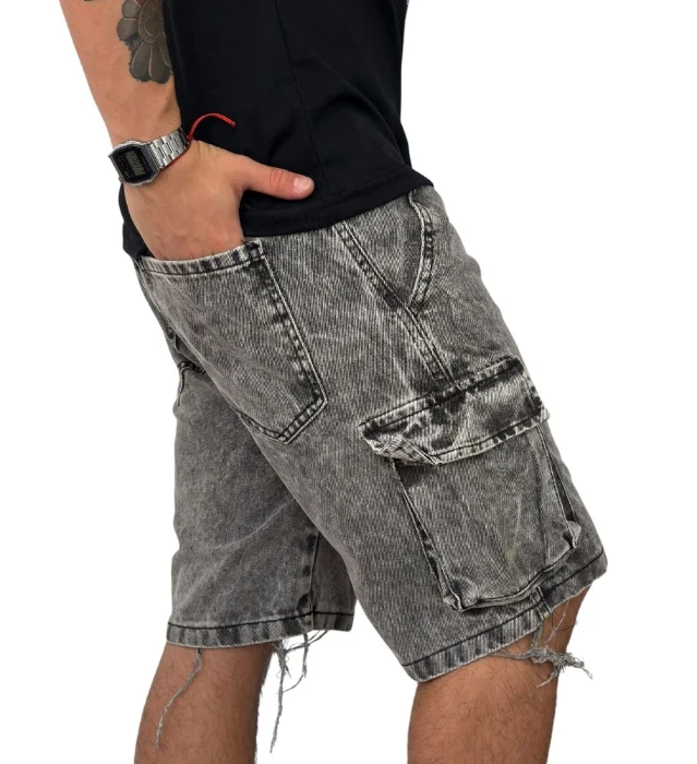 Bermudas Jeans Nevado Gris