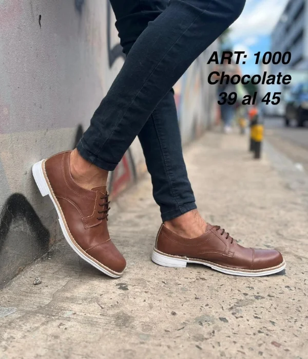 Zapato Hombre Casual/art1000 Chocolatte