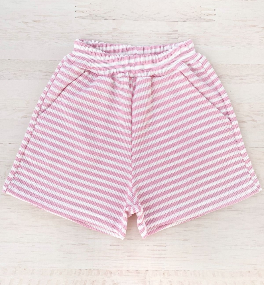 Short de Nena Wafle Rayado - Imagen 2
