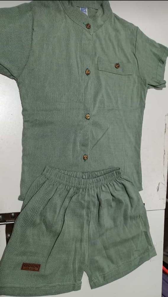 Conjunto Lino Niño 6 al 16 Camisa Mao Más Short - Imagen 3